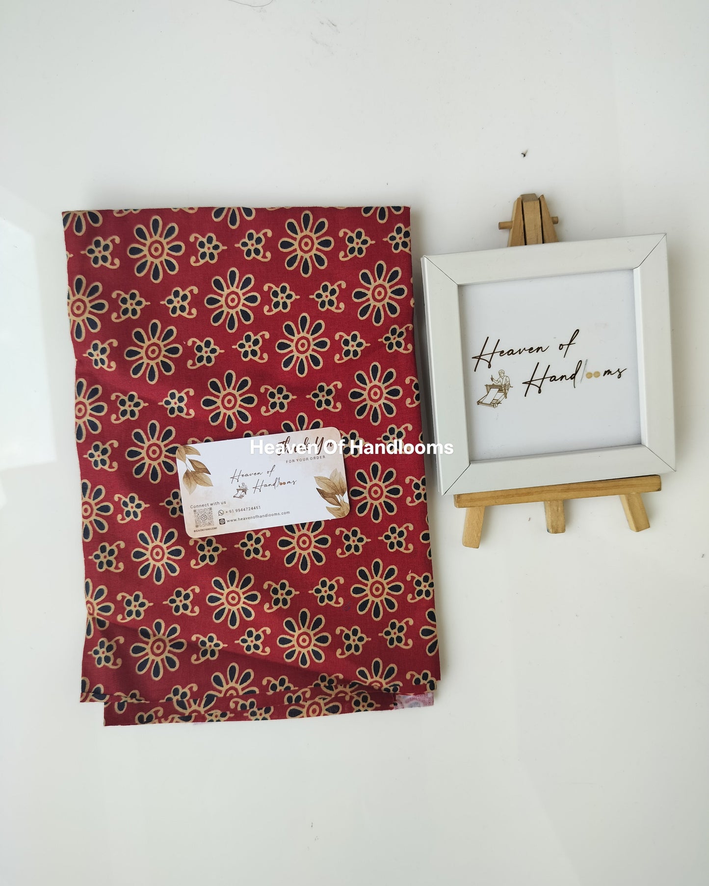 Blouse Material - Brown Print