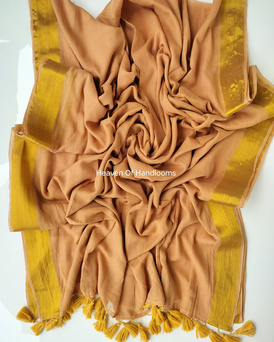 Onam-Vishu Saree - Dk Beige