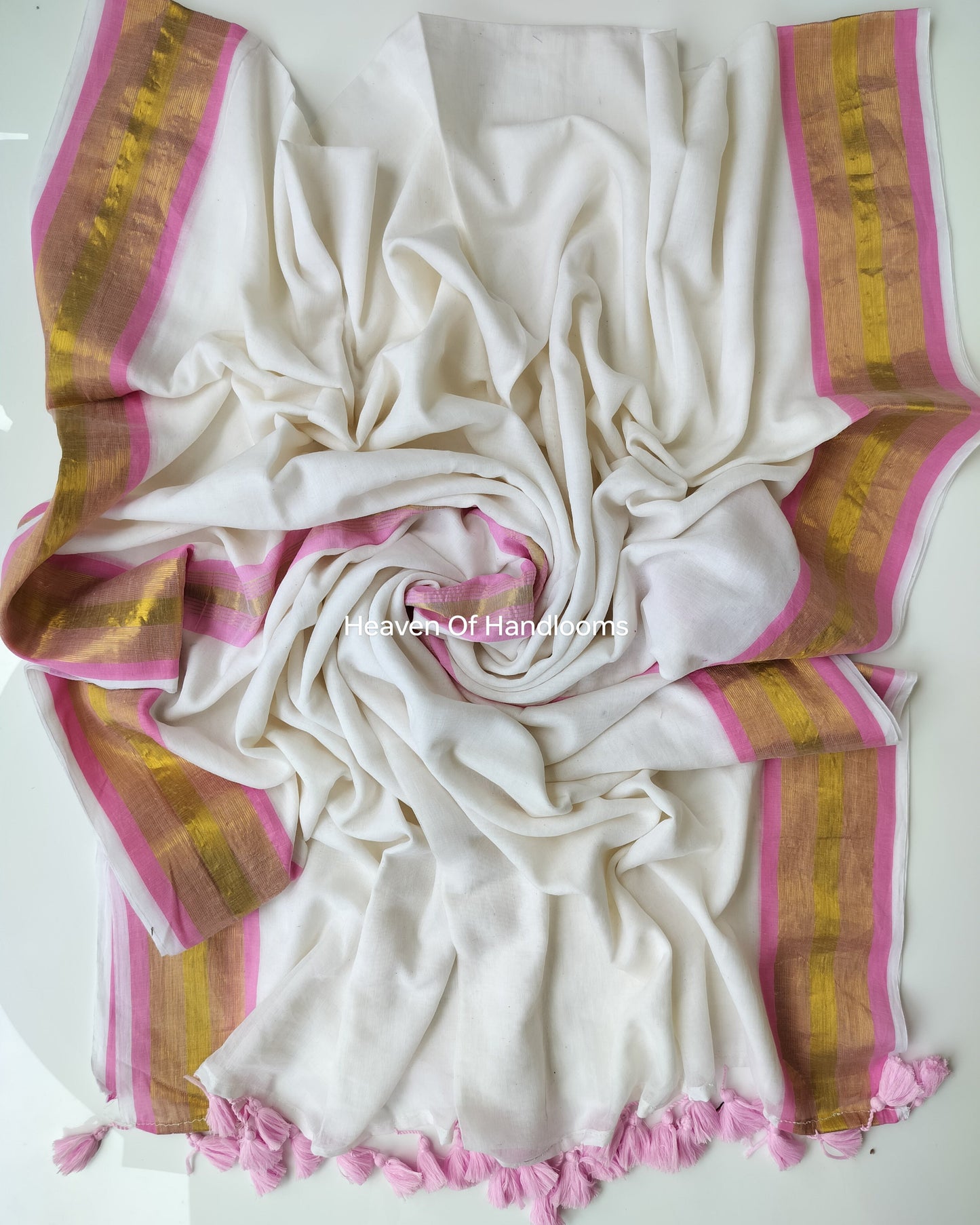 Onam-Vishu Saree - Baby Pink