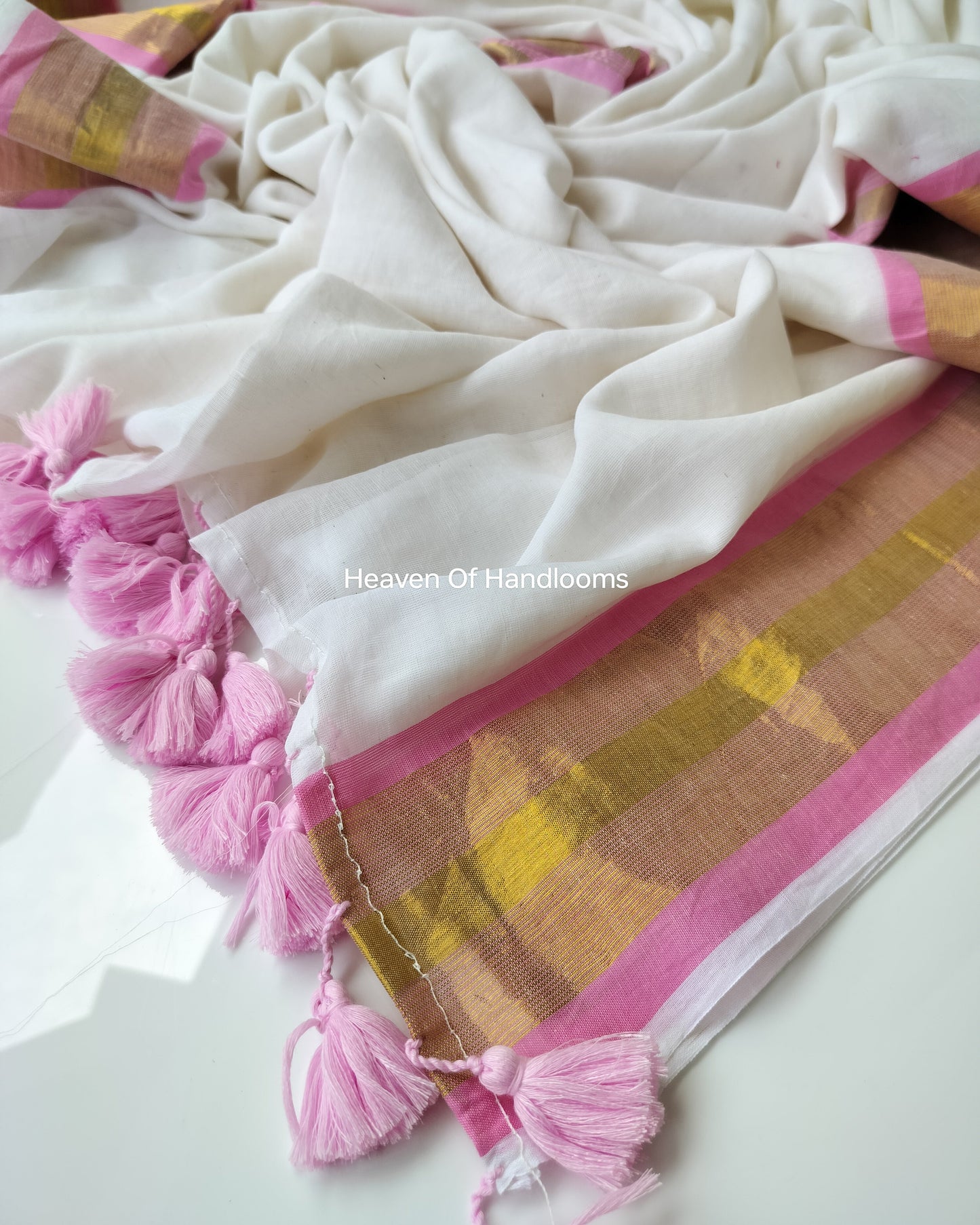 Onam-Vishu Saree - Baby Pink
