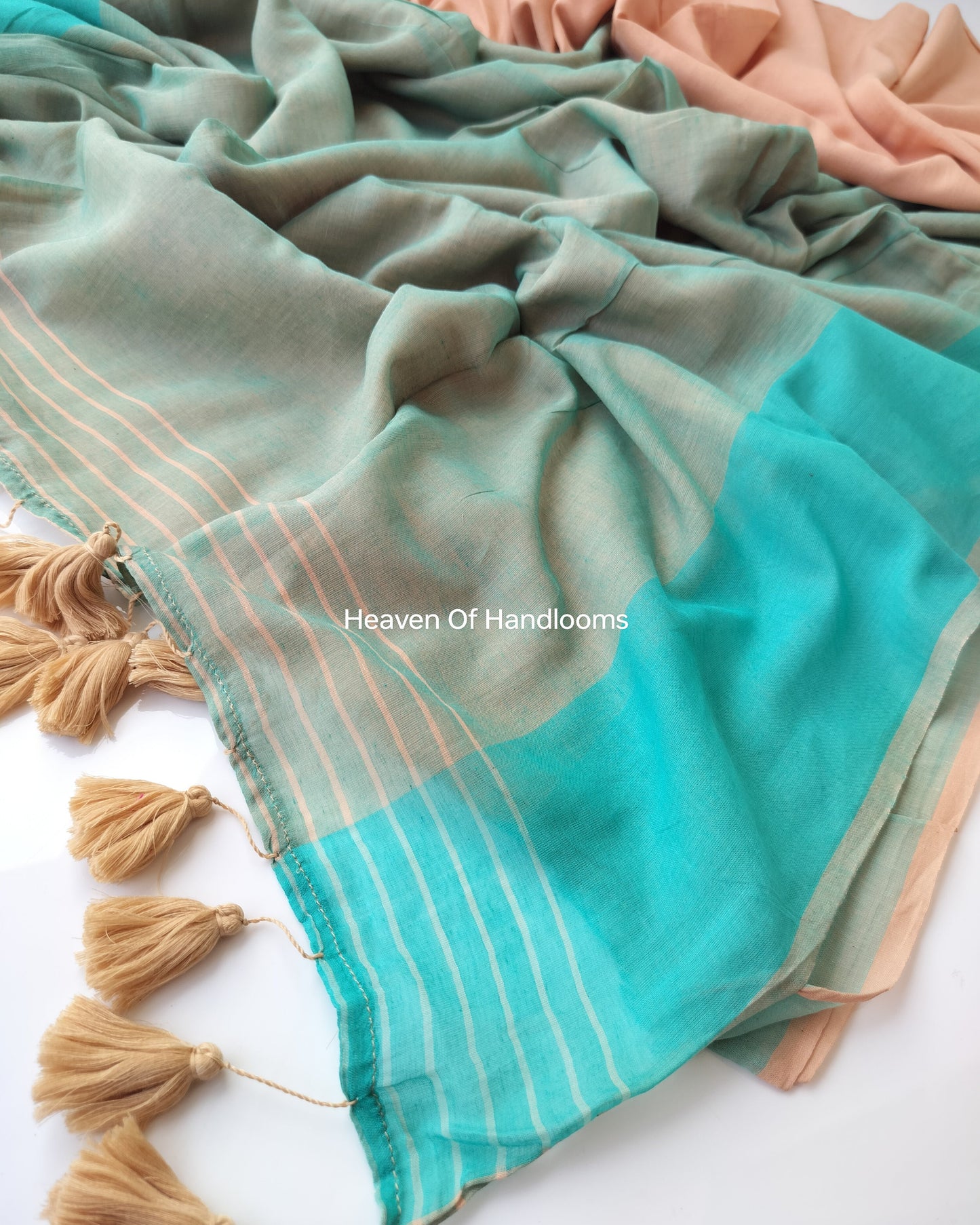 Corporate Choice - Peach with Sky Blue Border