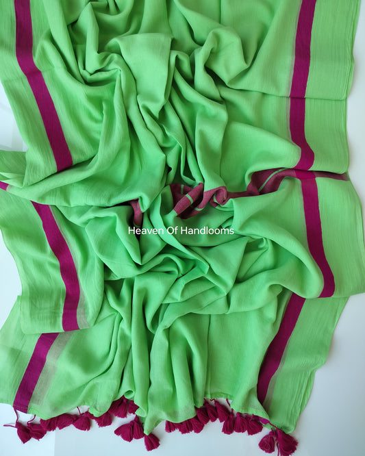 Corporate Choice - Pista Green with Plum Border