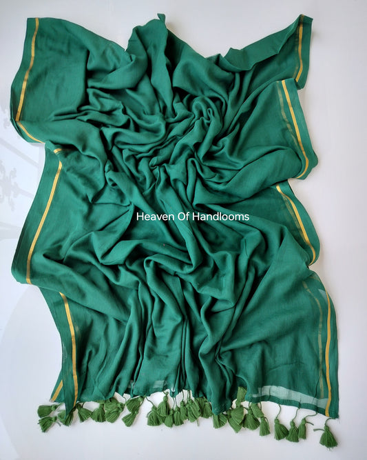 Corporate Choice -Bottle Green Golden Zari