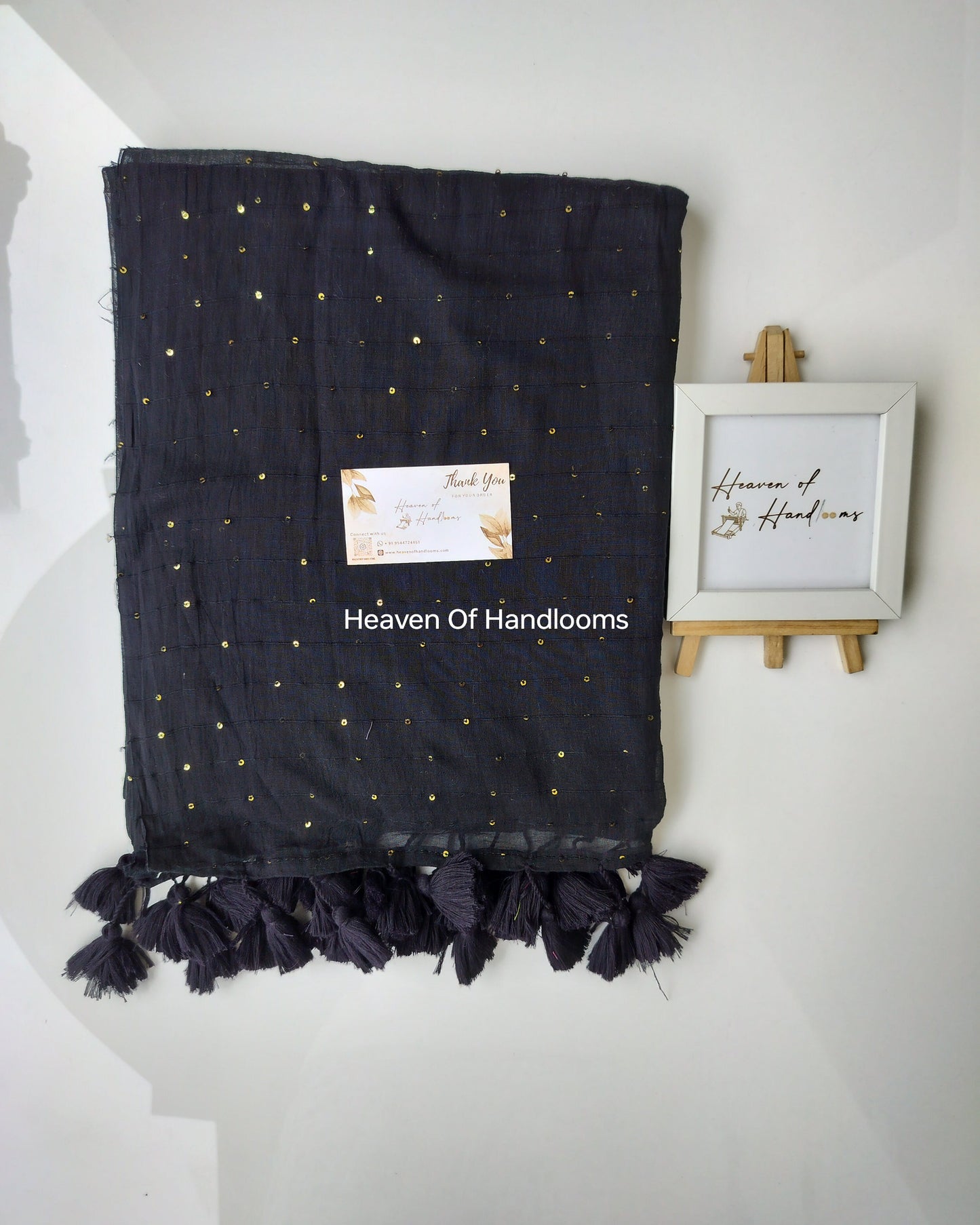 Contemporary Saree - Black Jonaki
