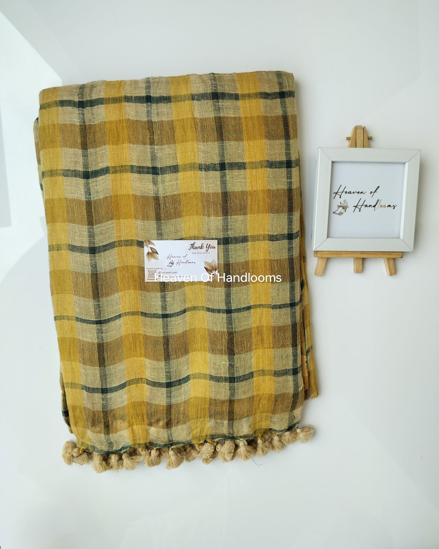 Linen by Linen - Mustard Yellow Check