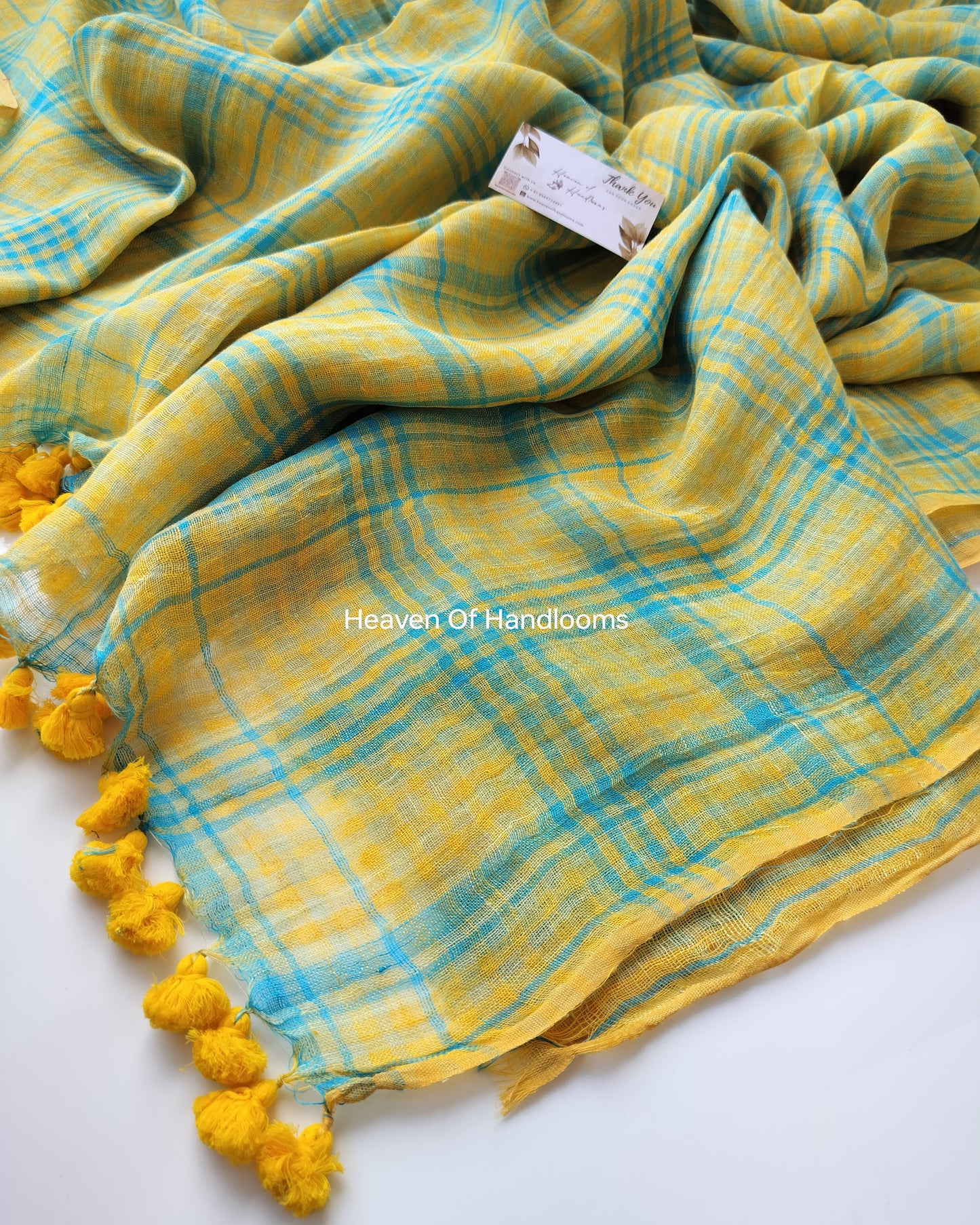 Linen by Linen - Yellow and Blue Check