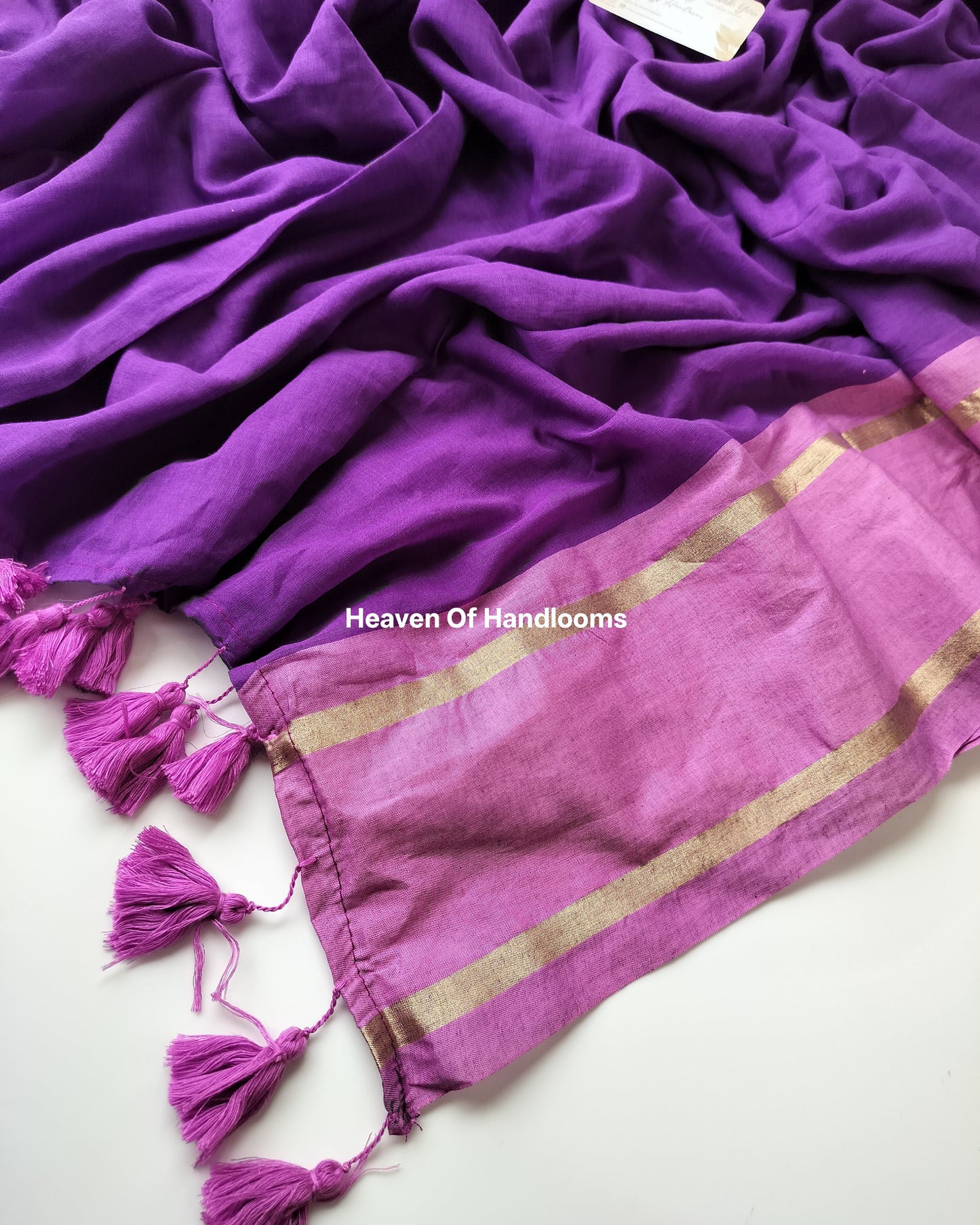 Festive Saree - Eminence with Golden Stripe
