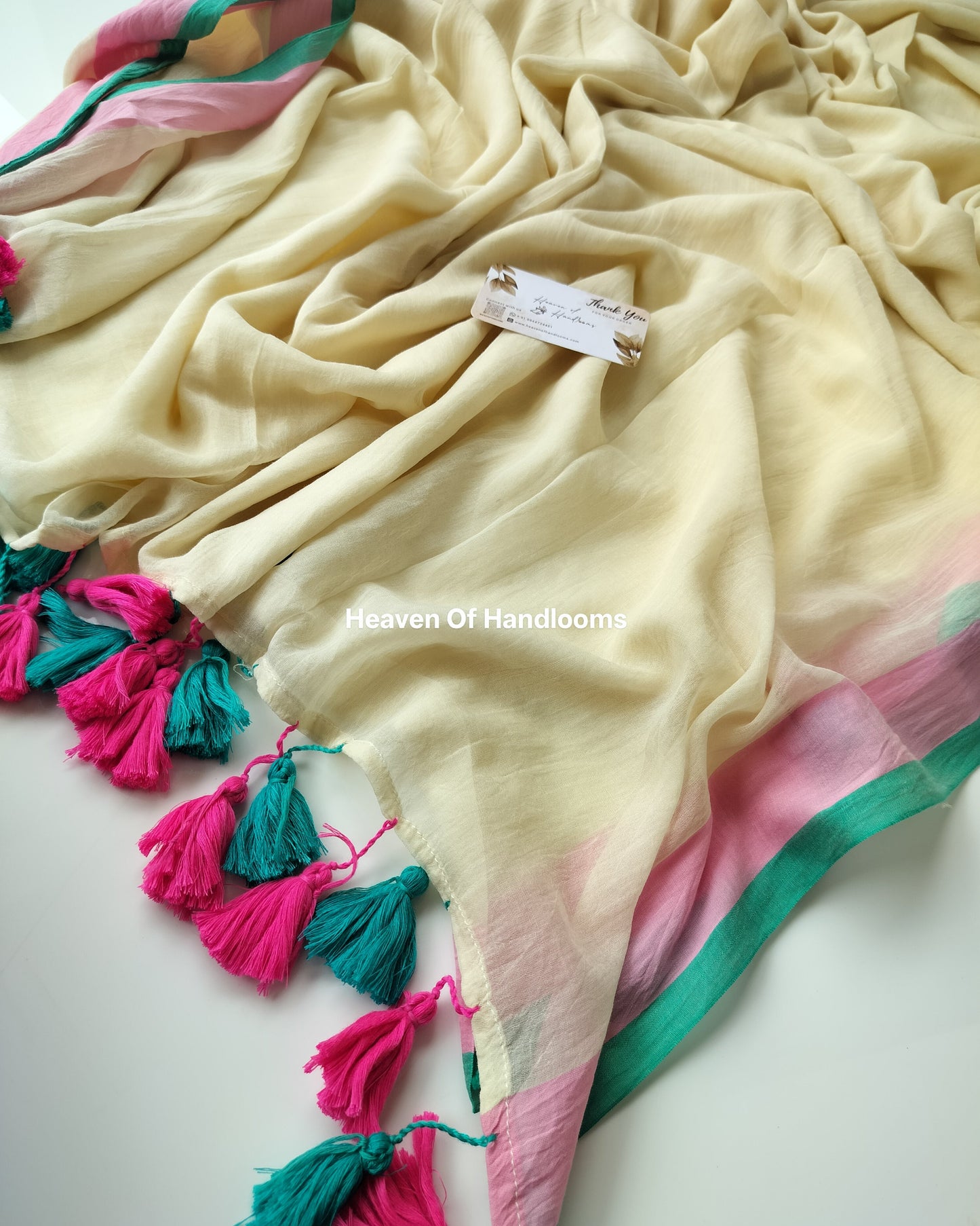 Corporate Choice - Cream with Teal Pink Border