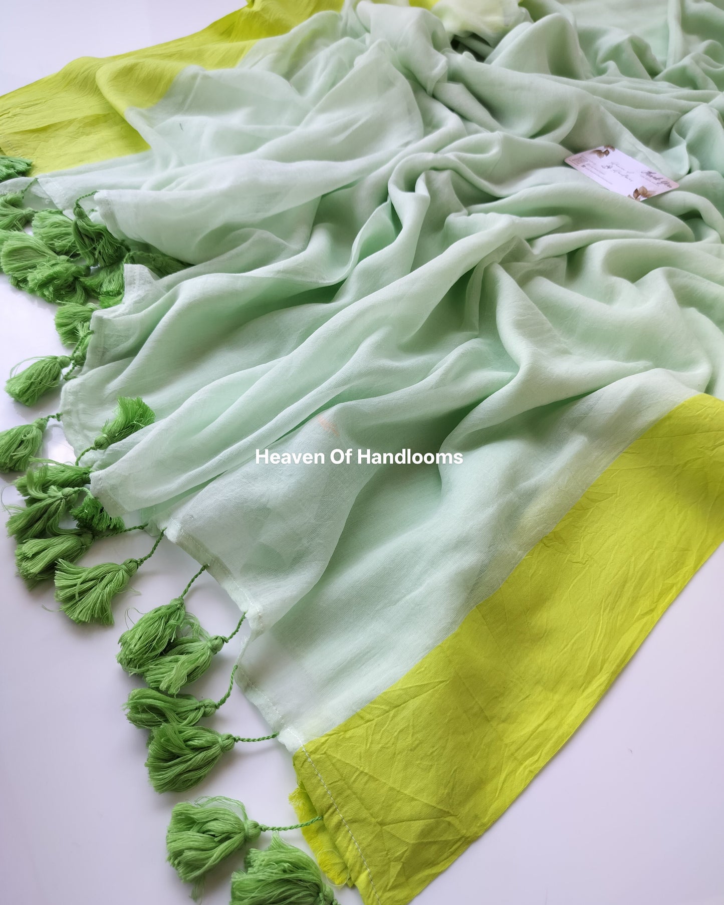 Corporate Choice - Mint Green with Yellow Green Border