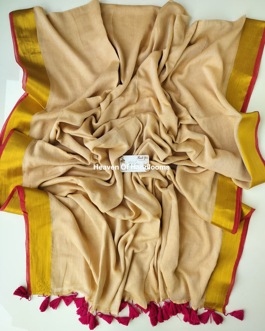 Onam-Vishu Saree - Dark Pink