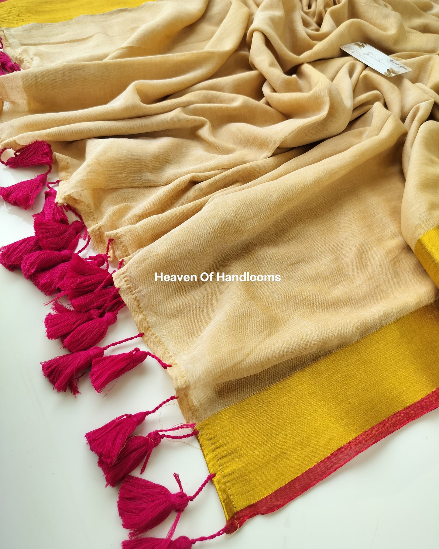 Onam-Vishu Saree - Dark Pink