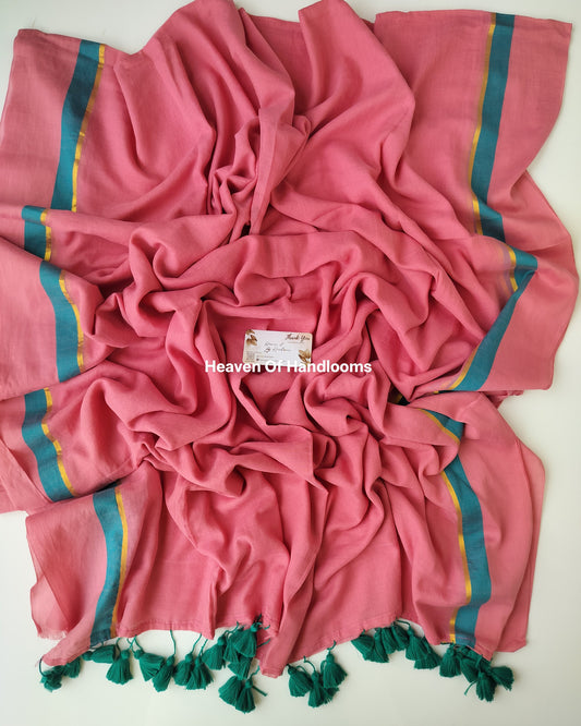 Corporate Choice - Dusty Rose with Peacock Green Border