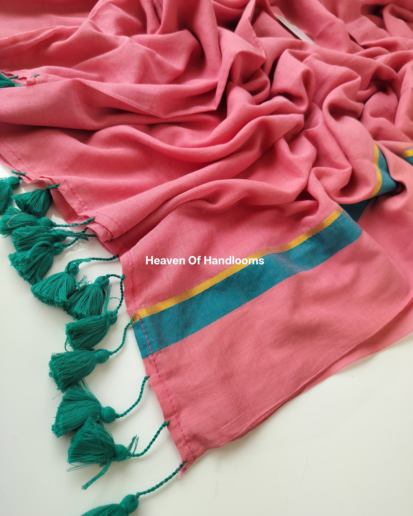 Corporate Choice - Dusty Rose with Peacock Green Border