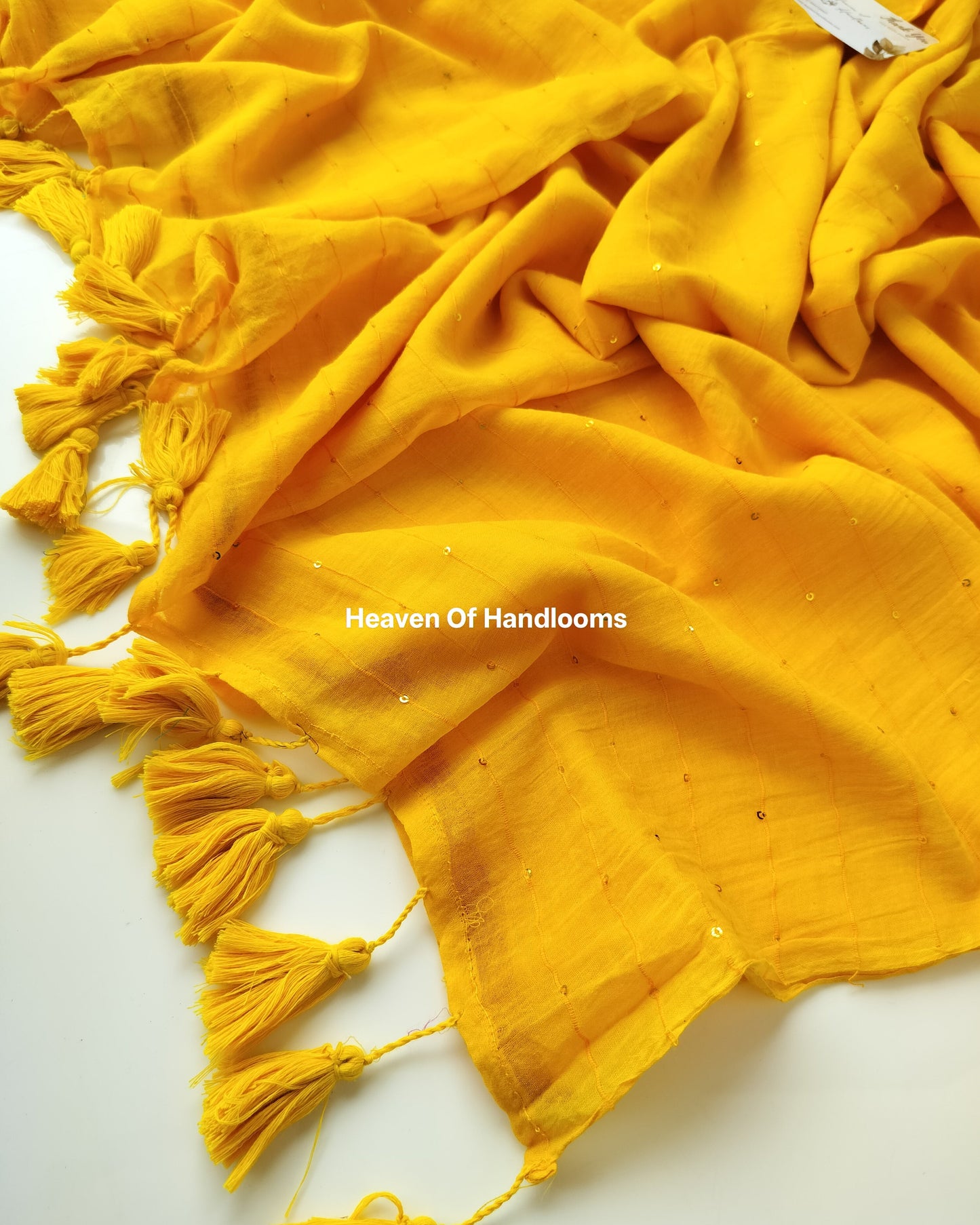Contemporary Saree - Mango Yellow Jonaki