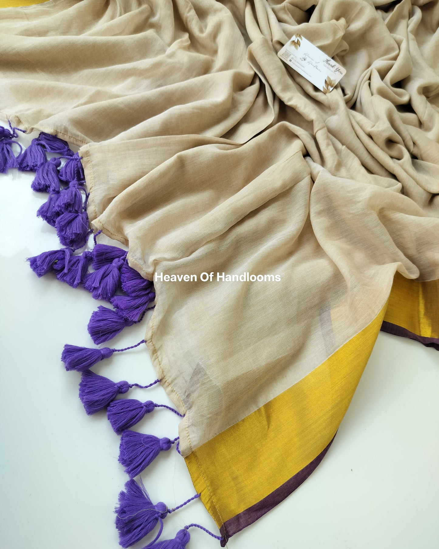 Onam-Vishu Saree - Purple Border