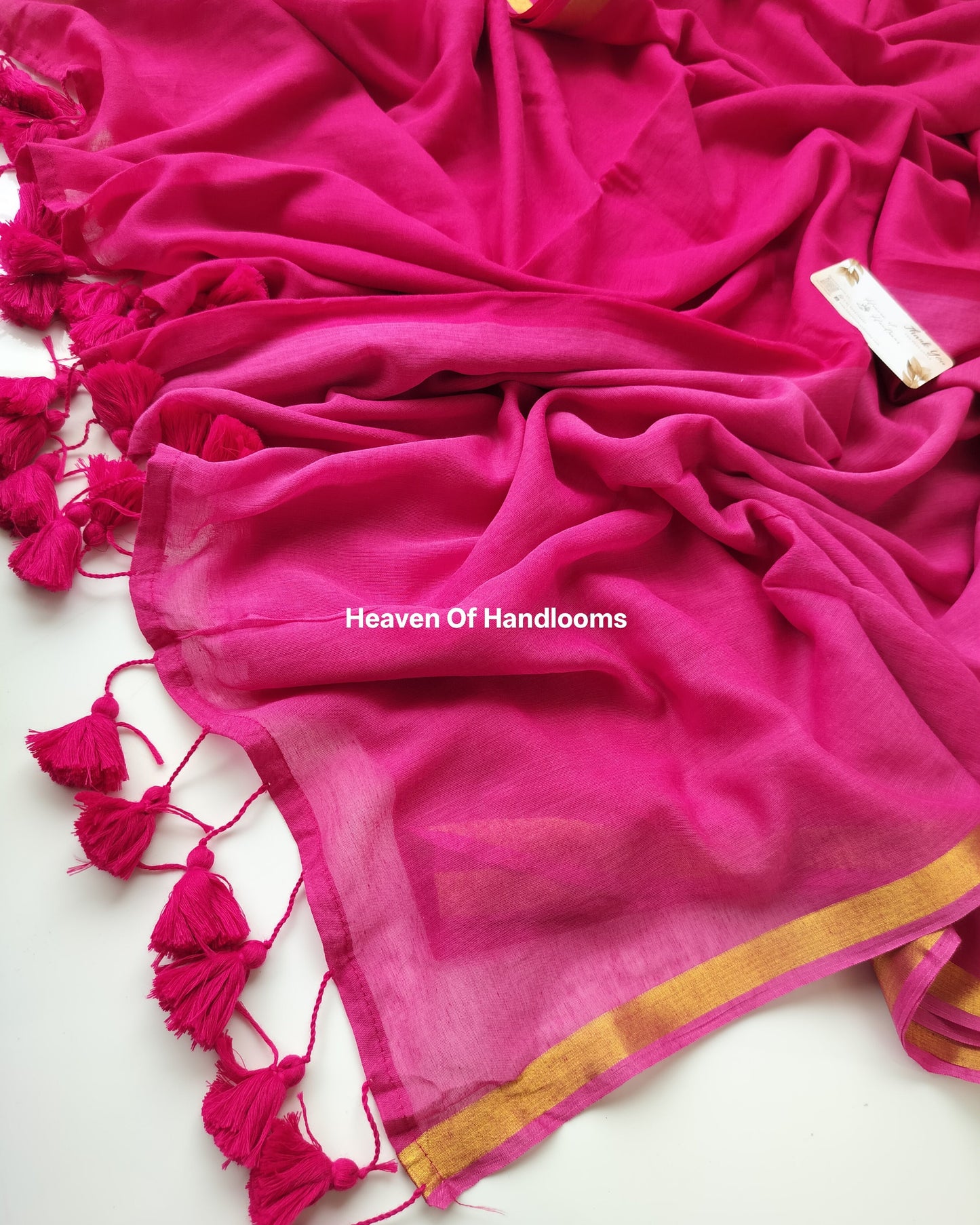 Festive Saree - Raspberry Half and Half