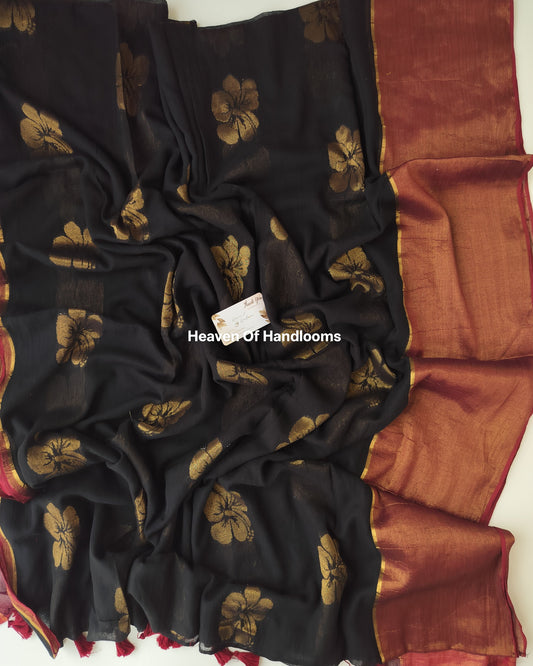 Festive Saree - Black Sembaruthi