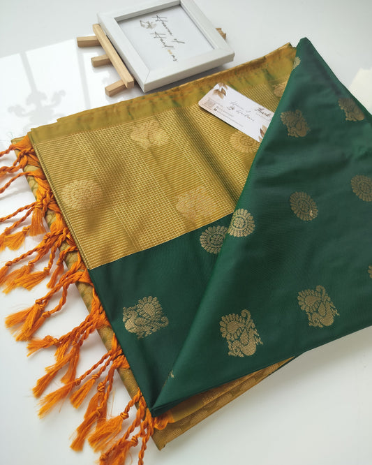 Vegan Silk Saree - Mayil Chakaram