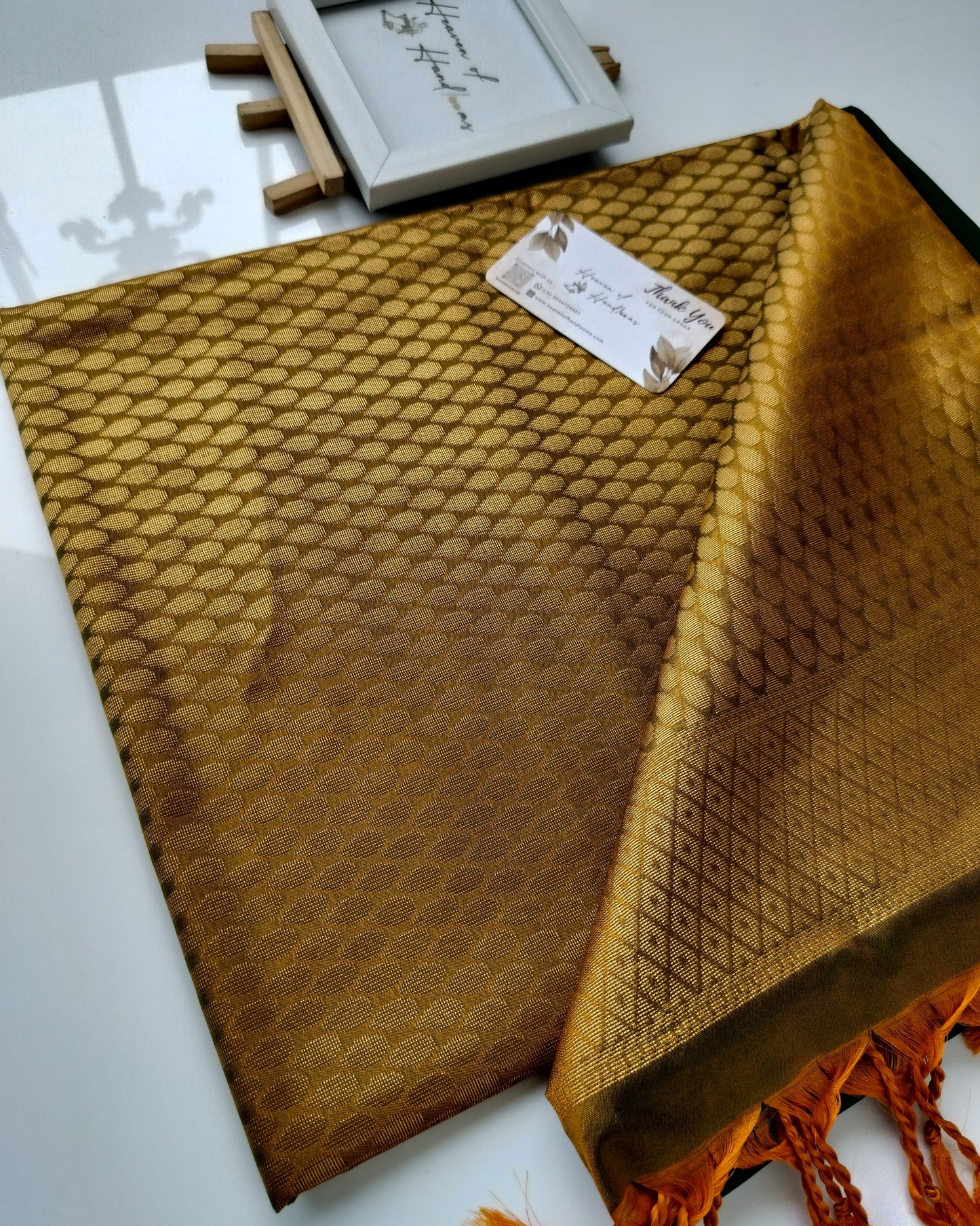 Vegan Silk Saree - Mayil Chakaram