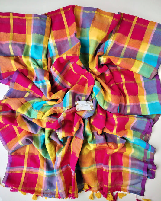 Festive Saree - Vibrant Tiles