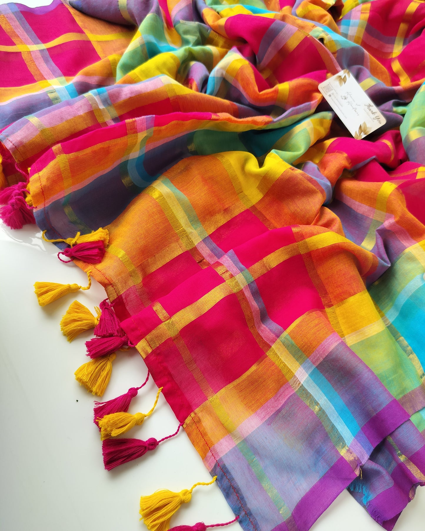 Festive Saree - Vibrant Tiles