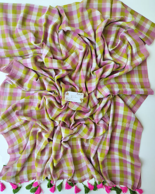 Corporate Choice - Green Pink Check