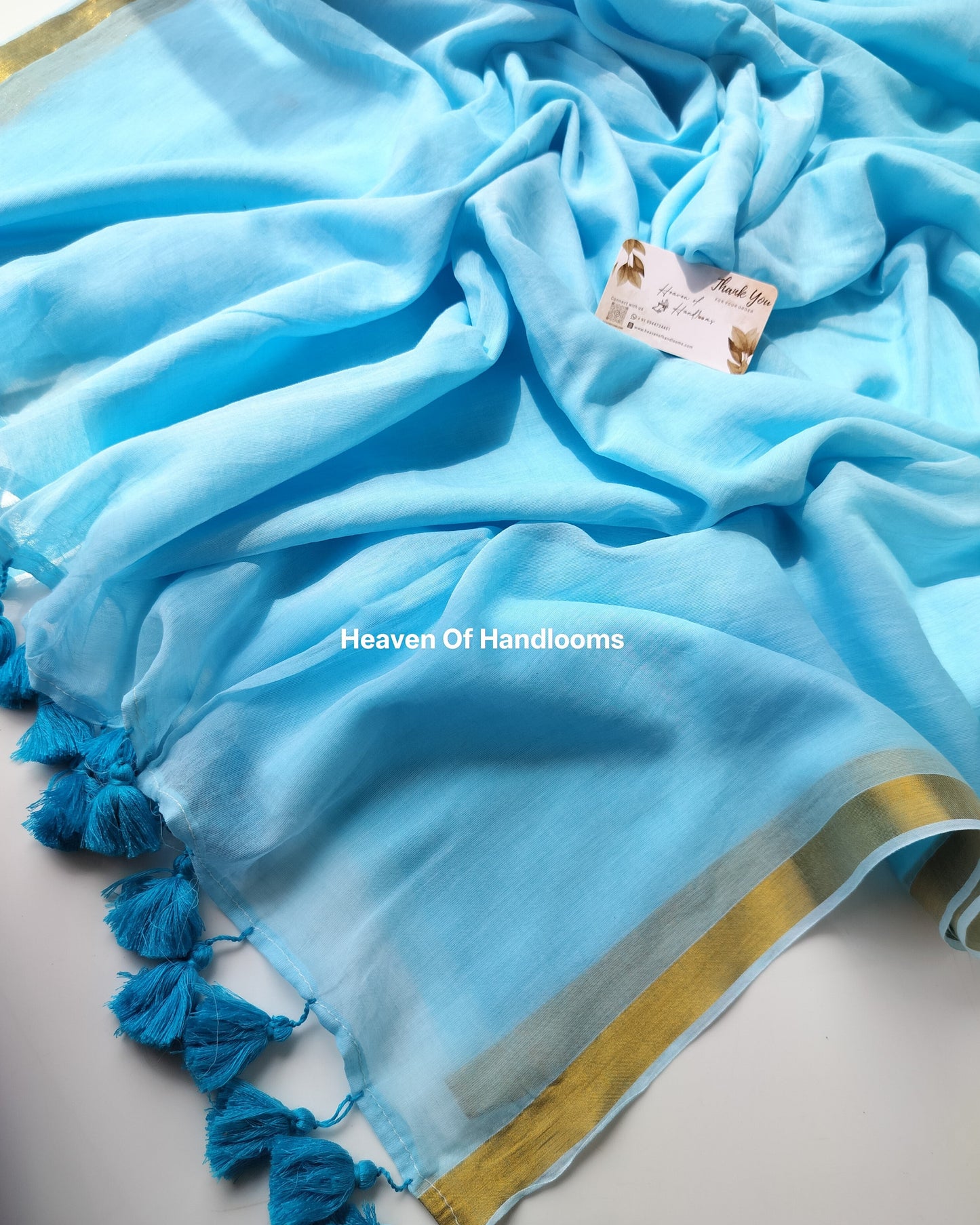 Festive Saree - Sky Zari