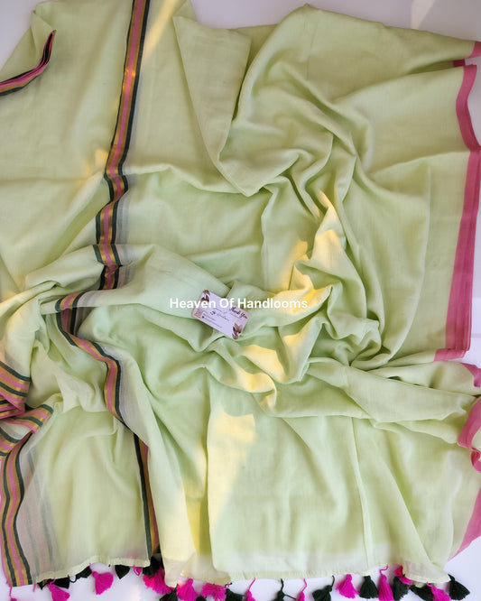 Festive Saree - Pastel Pista