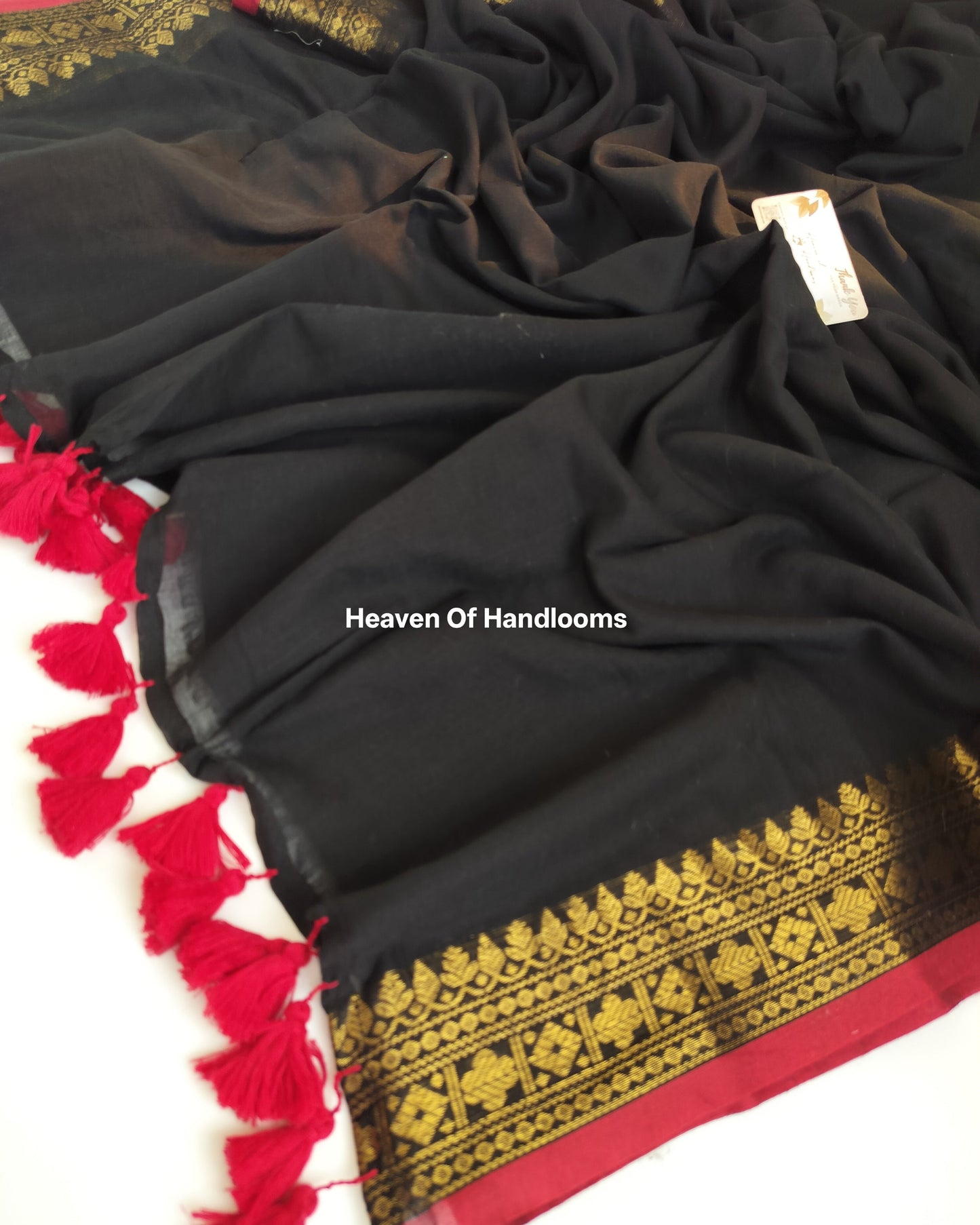 Festive Saree - Black Chetinadu