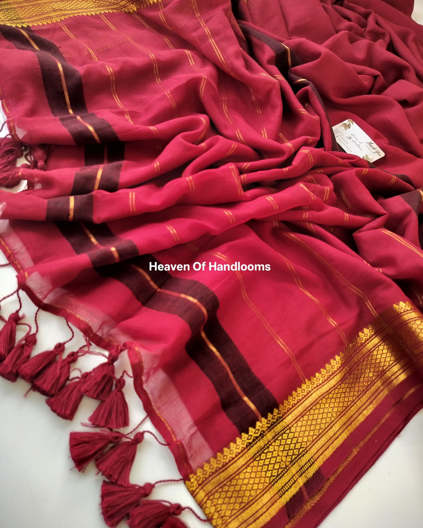 Festive Saree - Maroon Kanchi