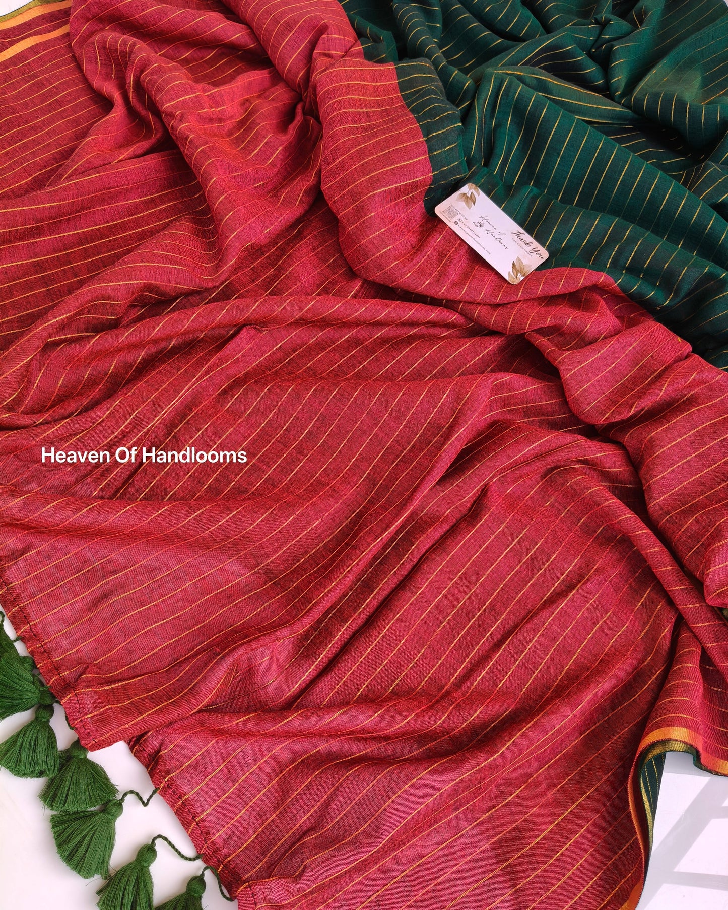 Festive Saree - Bottle Marron
