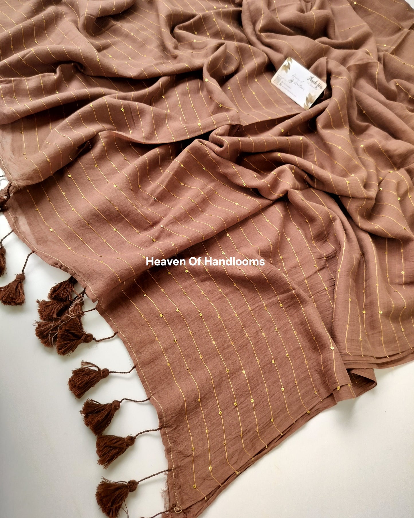 Contemporary Saree - Light Choco Jonaki