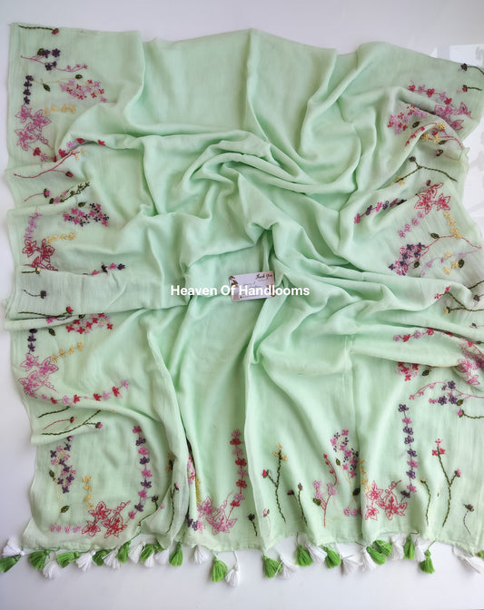 Premium Hand Stitch - Trish Floral Garden