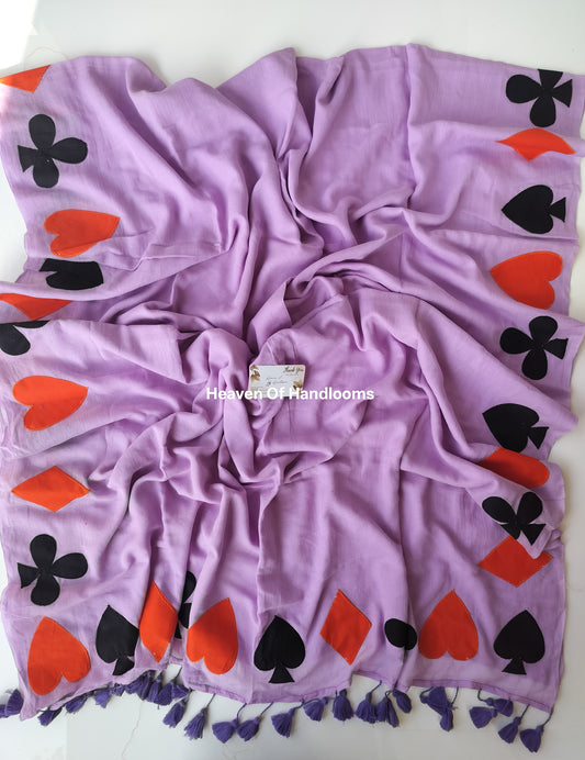 Festive Saree - Purple Patch