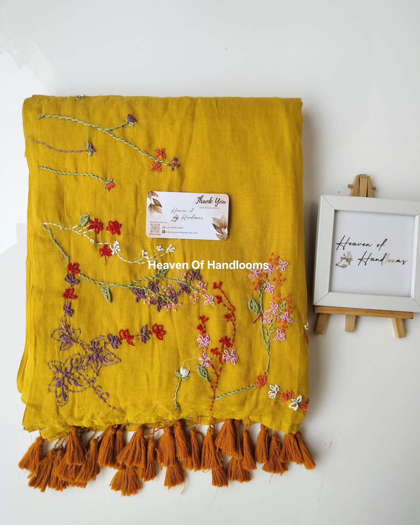 Premium Hand Stitch - - Mustard Yellow Trish