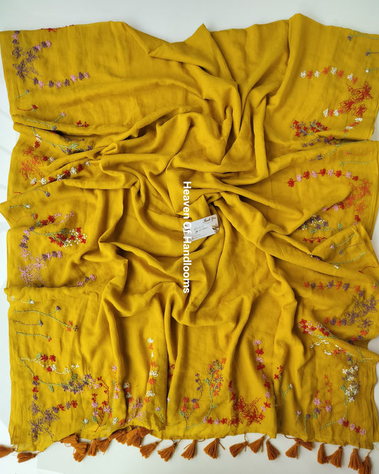 Premium Hand Stitch - - Mustard Yellow Trish