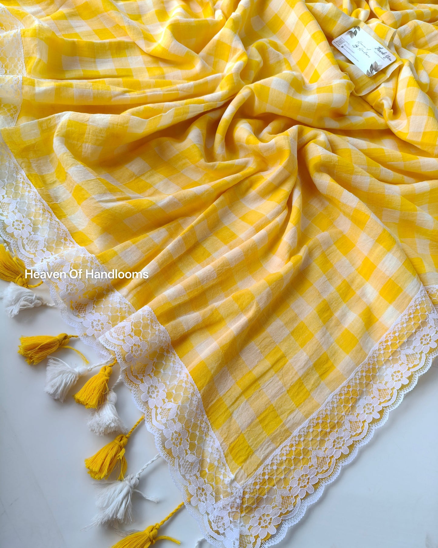 Festive Saree - Plumeria Lace
