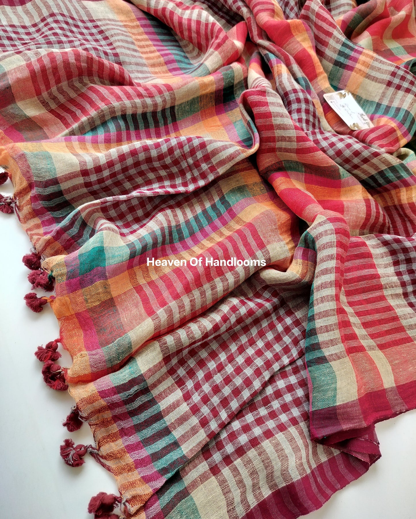 Linen by Linen - Reddish Check