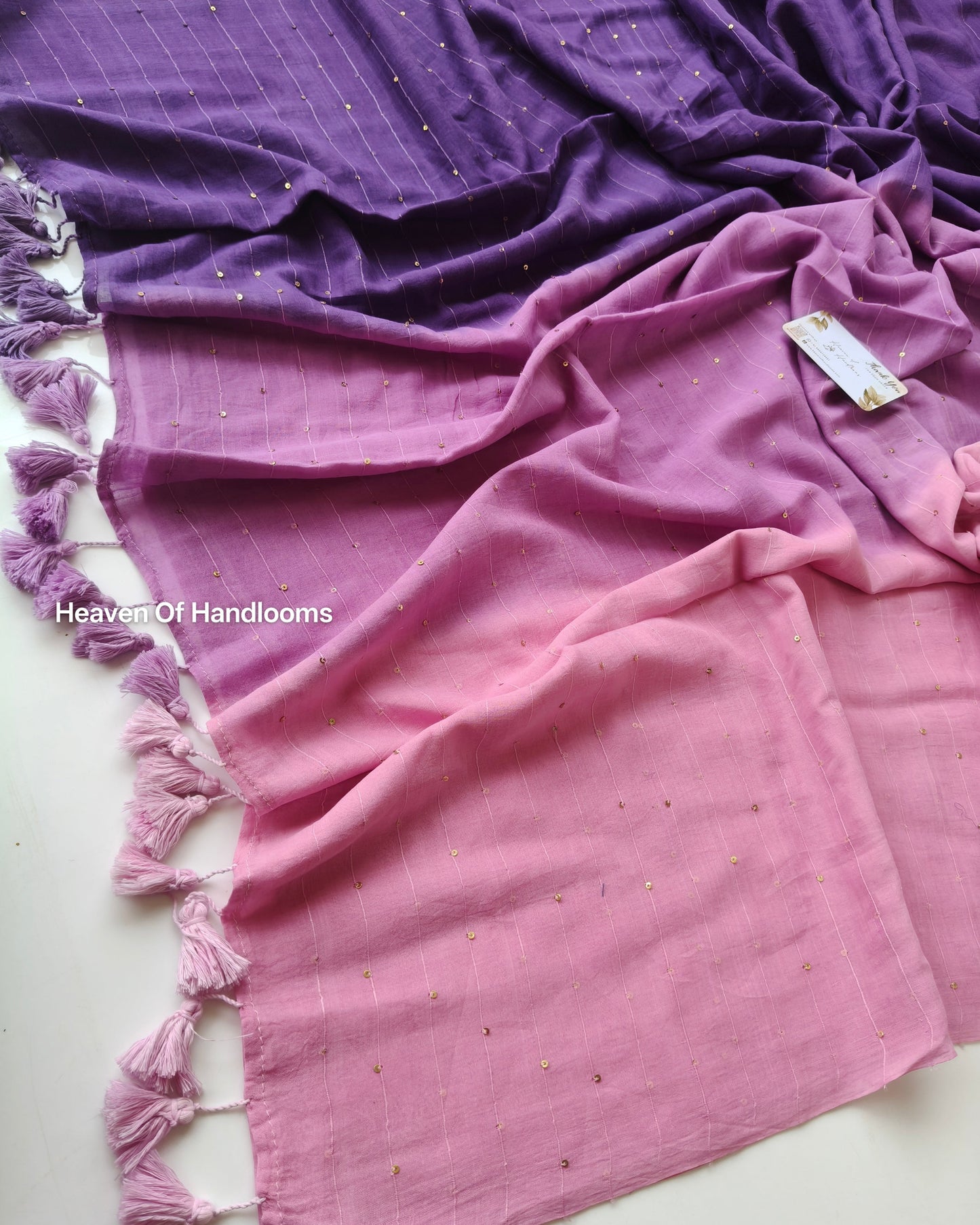 Contemporary Saree -Purple Color Jonaki