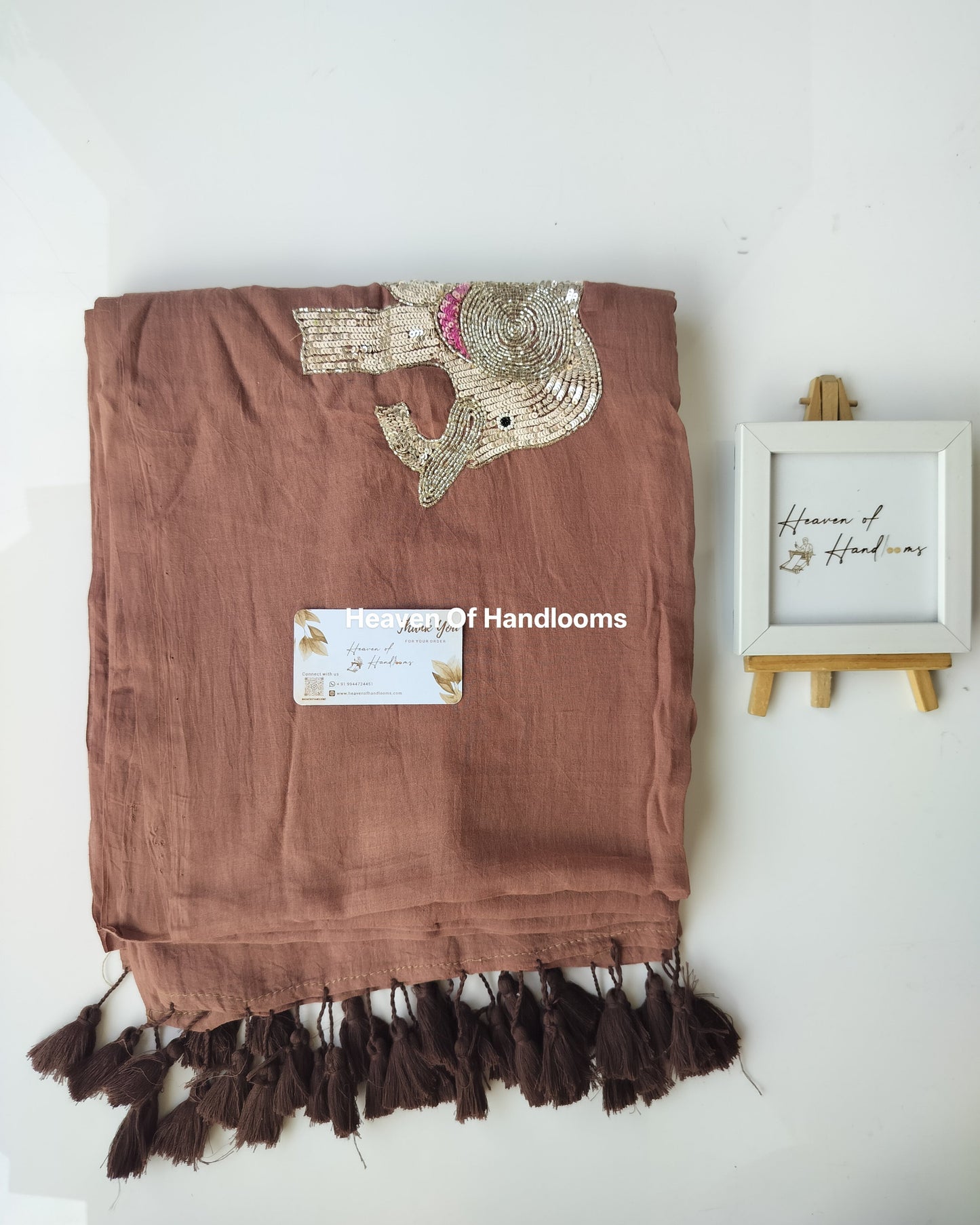 Premium Hand Stitch - Choco Elephant