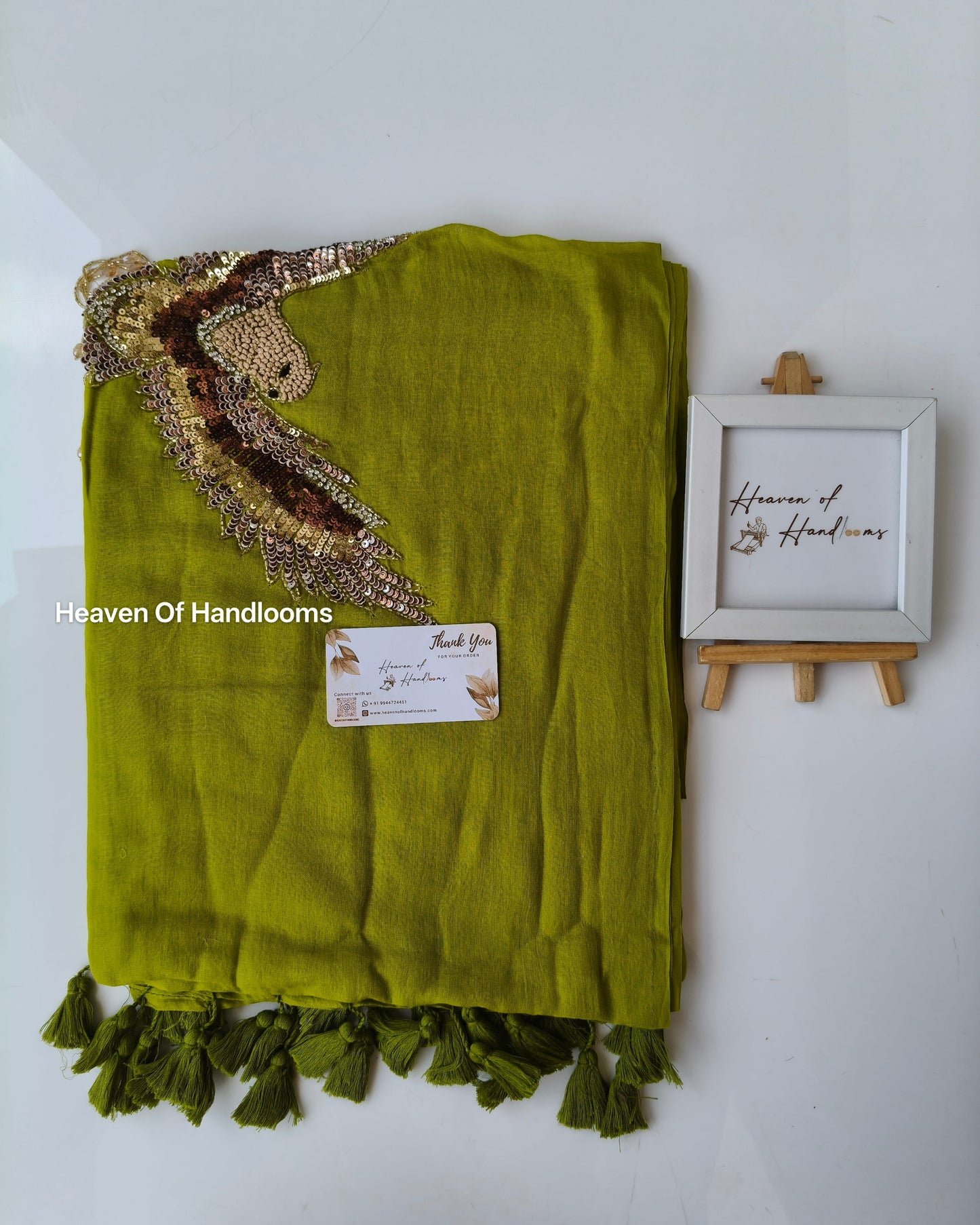 Premium Hand Stitch - Mehndi Eagle