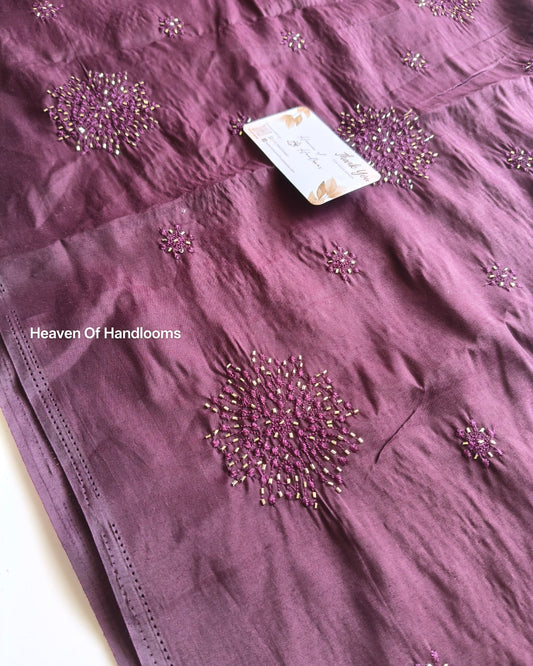 Blouse Material -Plum