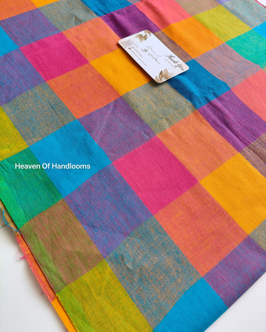 Blouse Material -Madras Check