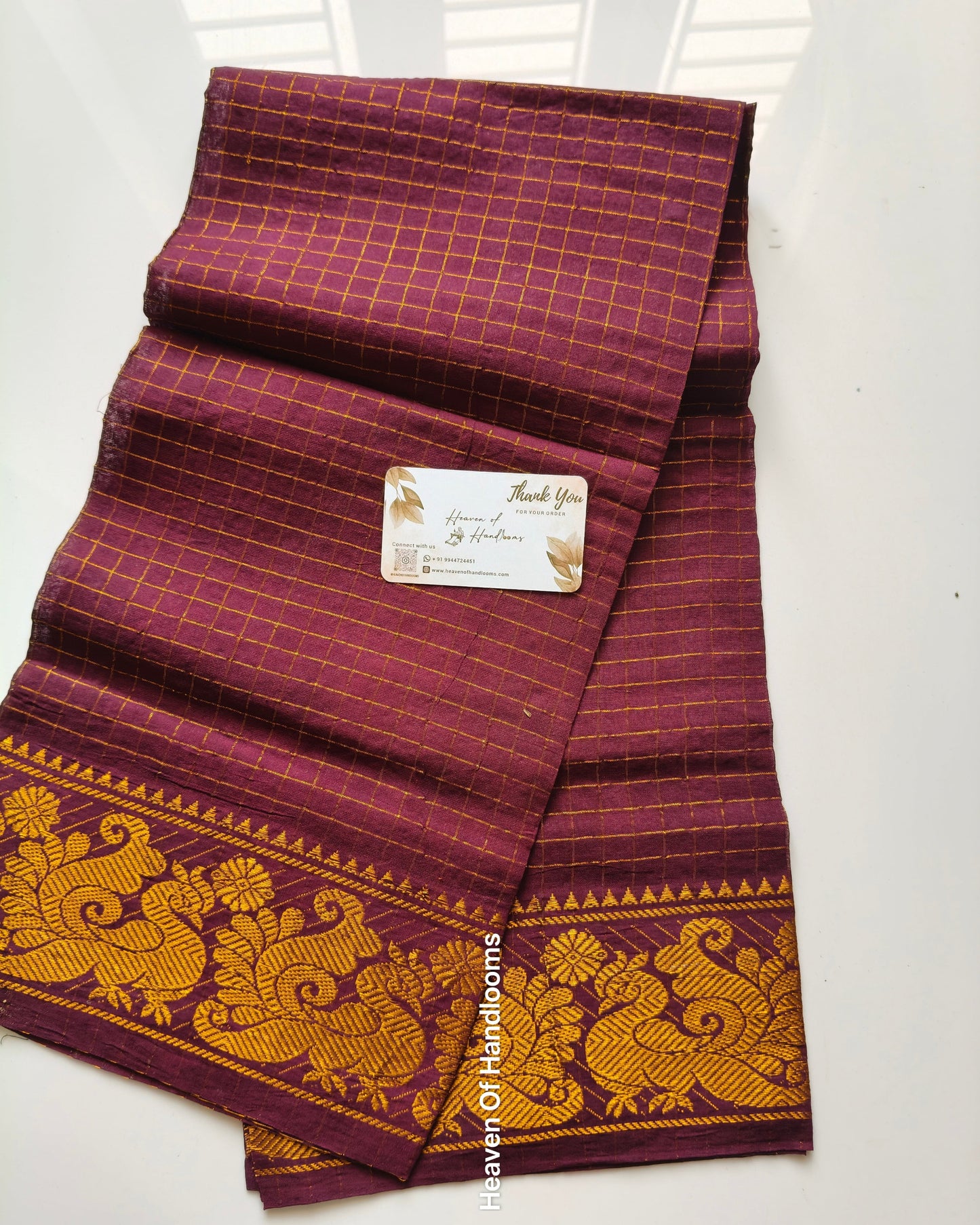 Blouse Material -Check Mayil