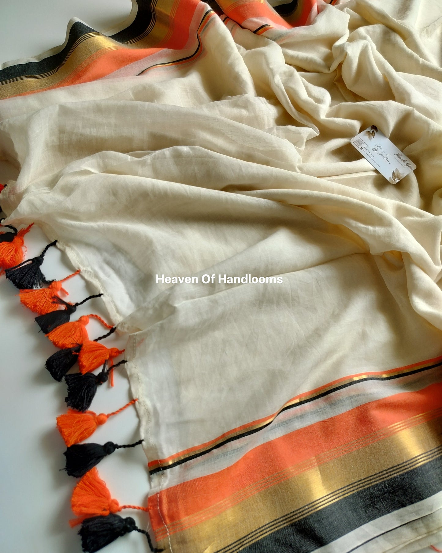 Onam-Vishu Saree -Saffron