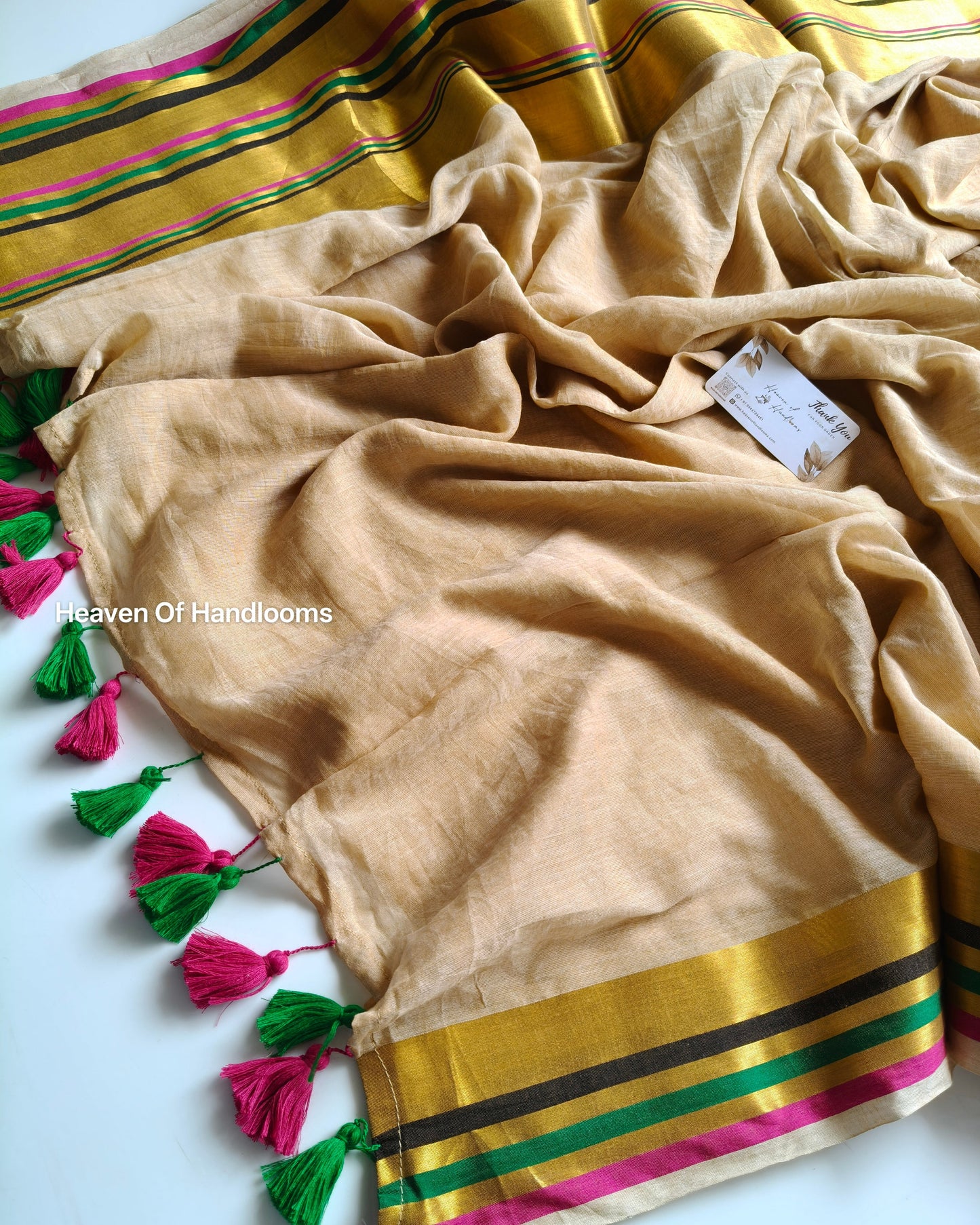 Onam-Vishu Saree - Line Rose