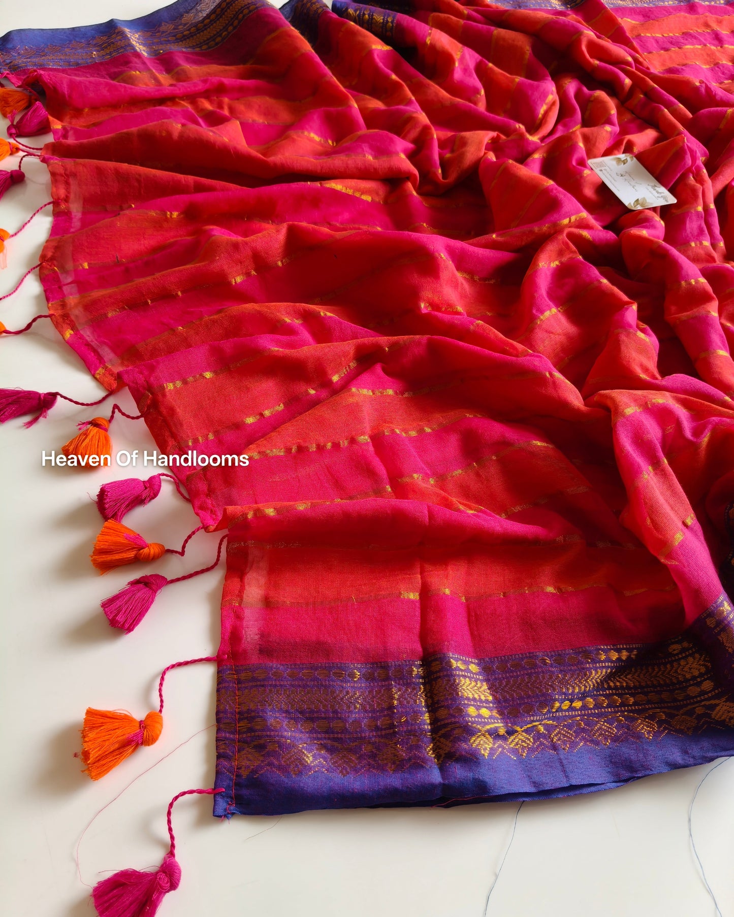 Festive Saree - Rani Dual Tone Border