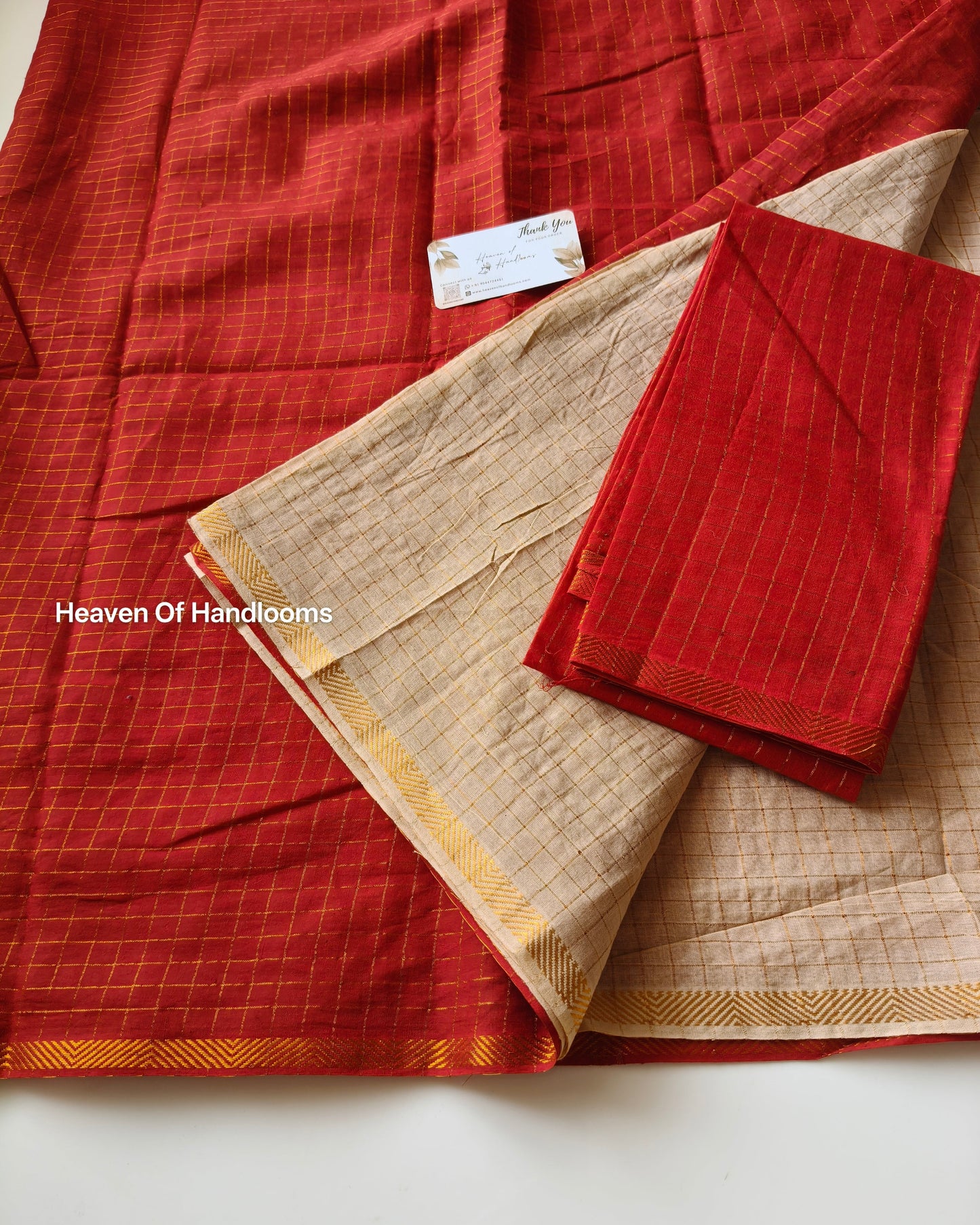 Red Pallu Zari Kattam