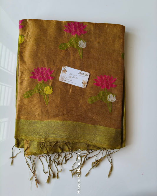 Linen by Silk - Mehandi Rose