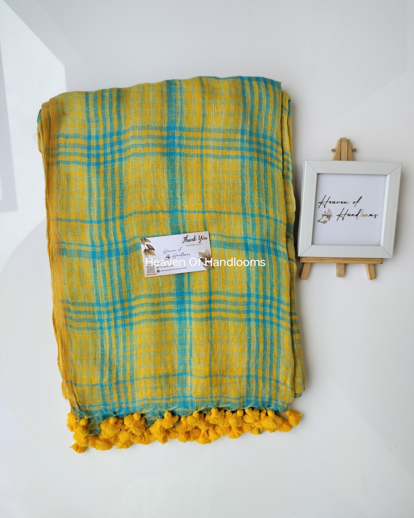 Linen by Linen - Yellow and Blue Check